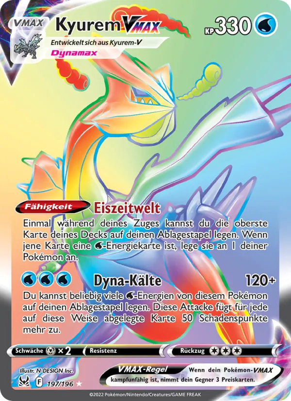 Kyurem VMAX Verlorener Ursprung 197/196