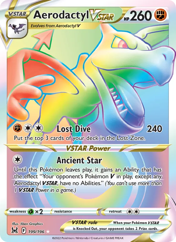Aerodactyl VSTAR Lost Origin 199/196