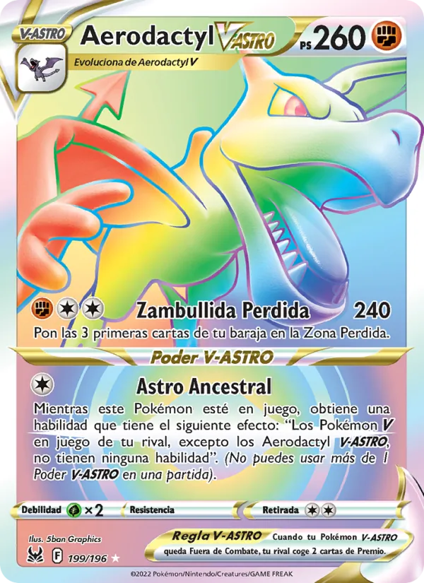 Aerodactyl V-ASTRO Origen Perdido 199/196