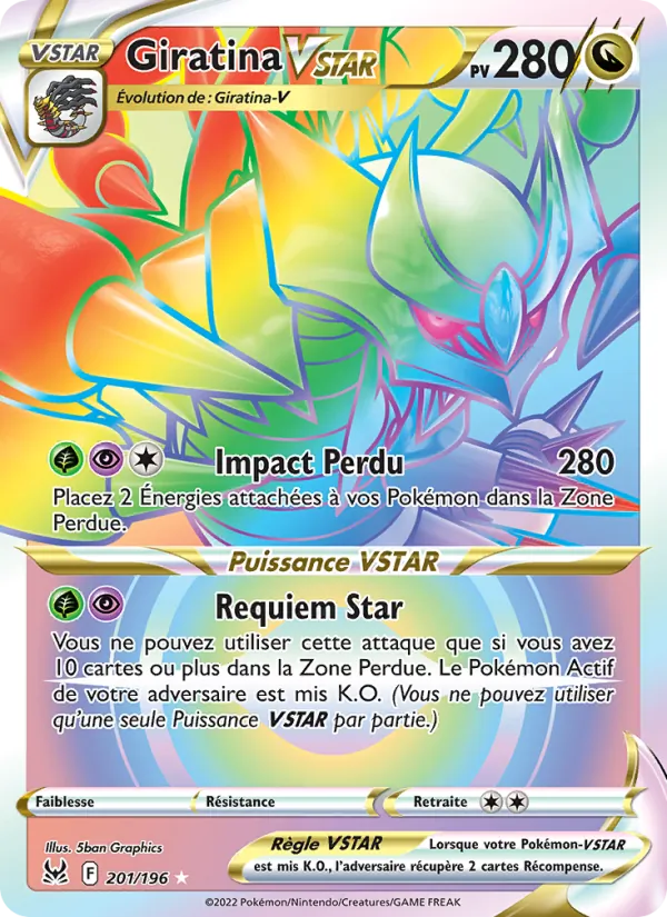 Giratina VSTAR Origine Perdue 201/196