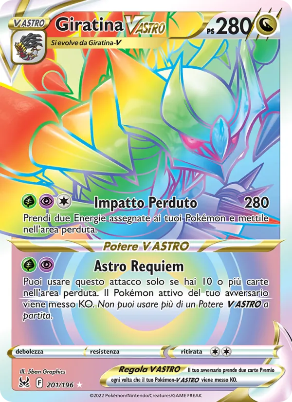 Giratina V ASTRO Origine Perduta 201/196