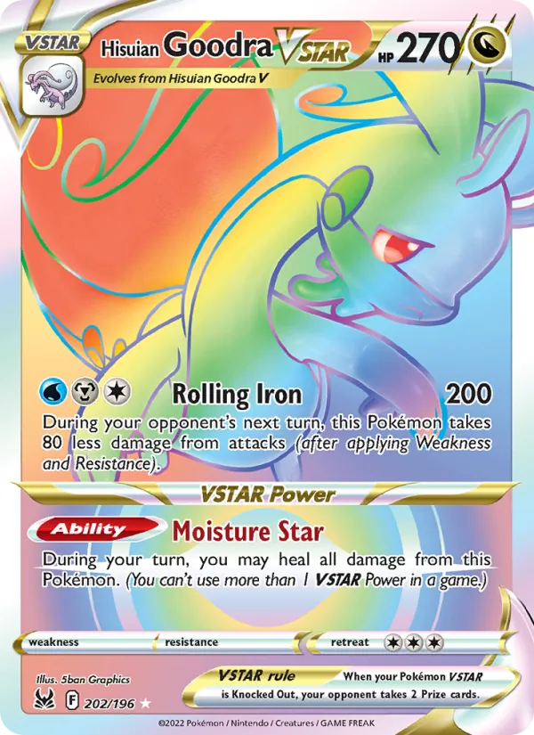 Hisuian Goodra VSTAR Lost Origin 202/196