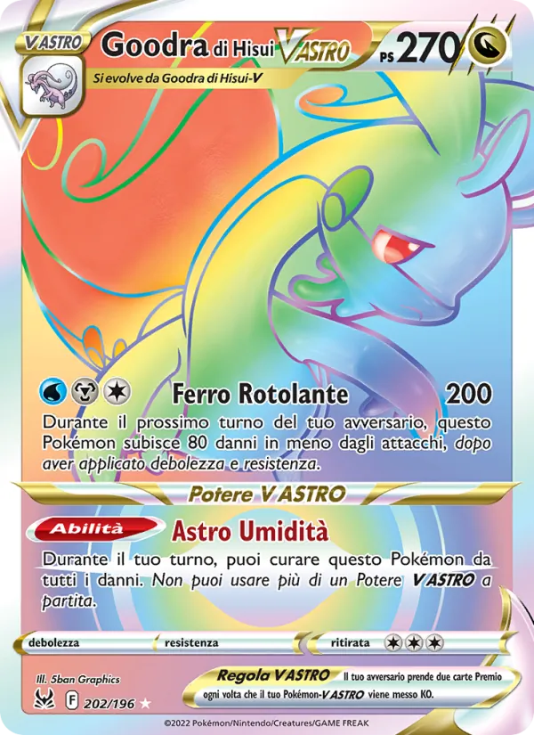 Goodra di Hisui V ASTRO Origine Perduta 202/196