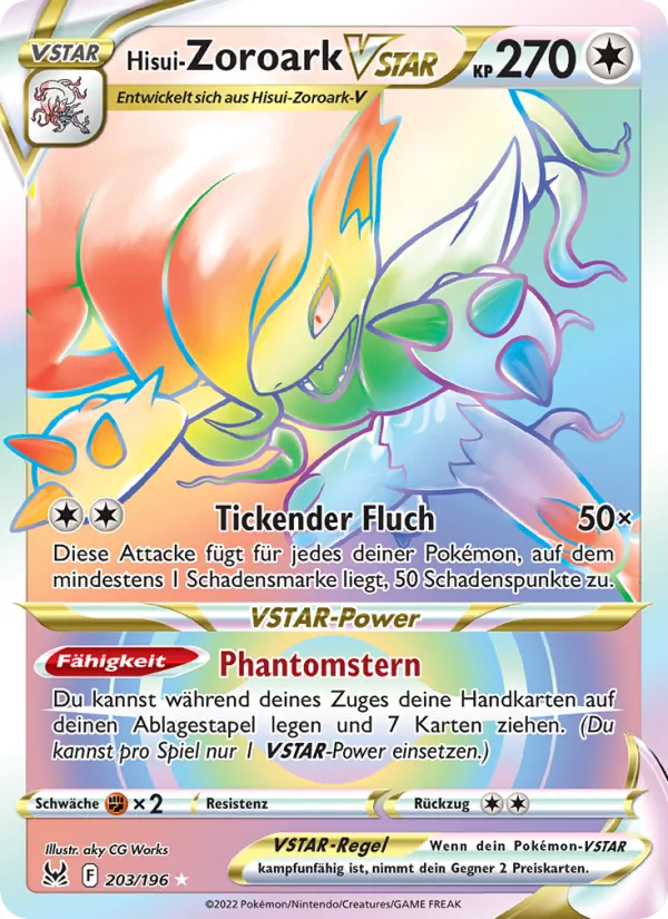 Hisui-Zoroark VSTAR Verlorener Ursprung 203/196