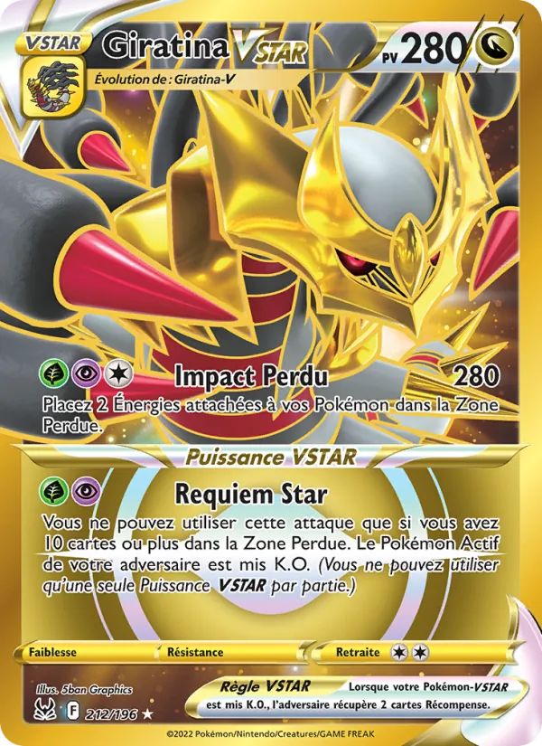 Giratina VSTAR Origine Perdue 212/196