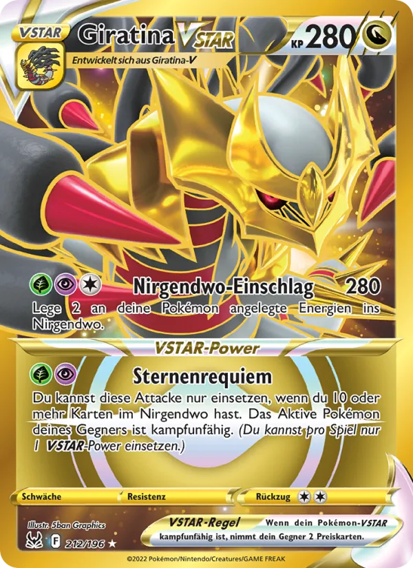 Giratina VSTAR Verlorener Ursprung 212/196