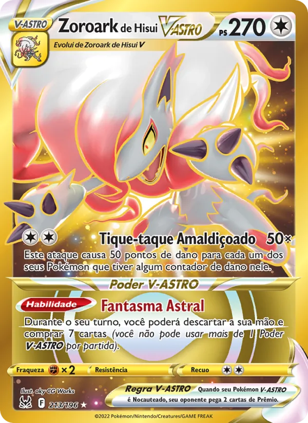 Zoroark de Hisui V-ASTRO Origem Perdida 213/196