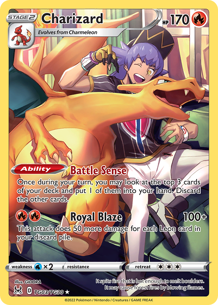 Charizard Lost Origin Trainer Gallery TG03/30