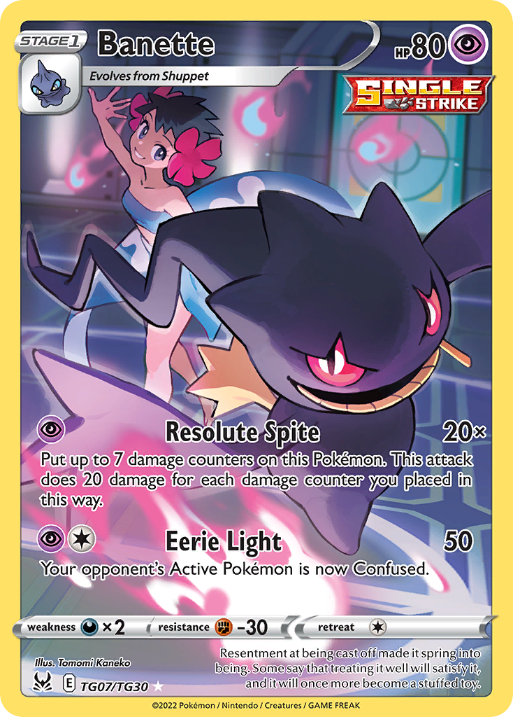 Banette Lost Origin Trainer Gallery TG07/30