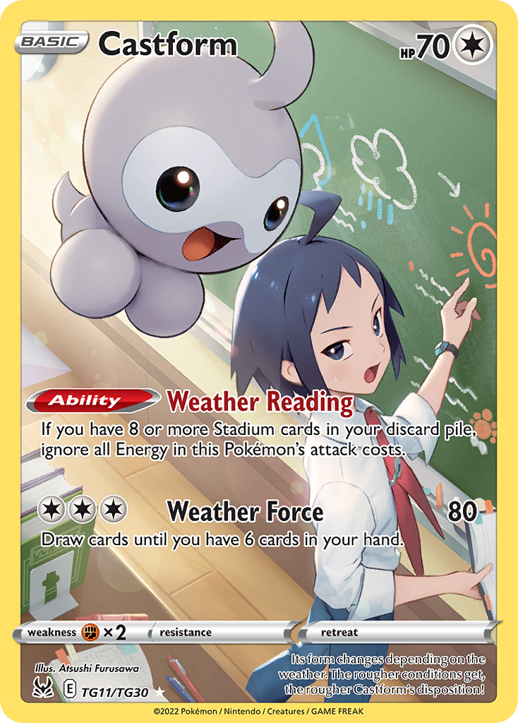 Castform Lost Origin Trainer Gallery TG11/30