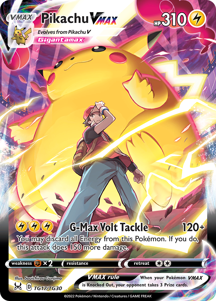 Pikachu VMAX Lost Origin Trainer Gallery TG17/30