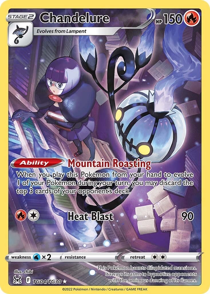 Chandelure Origen Perdido Galería de Entrenador TG04/30