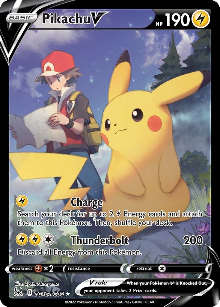 Pikachu V Origine Perdue Galerie de Dresseurs TG16/30