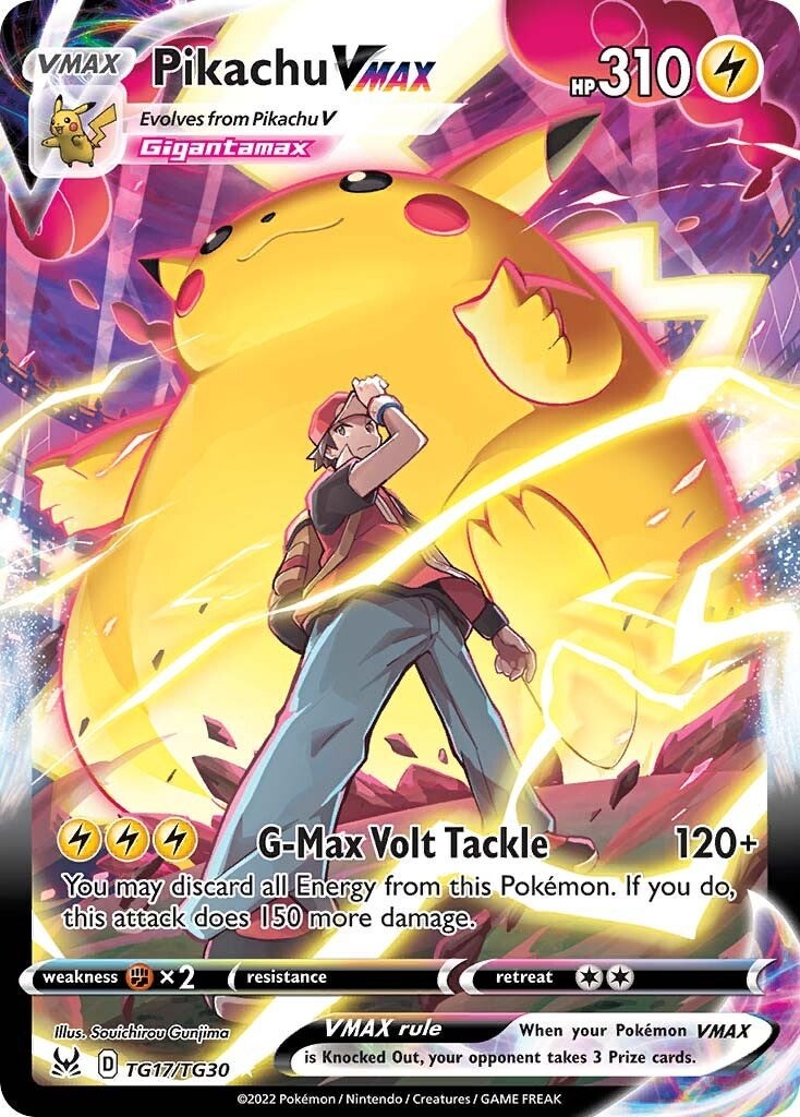 Pikachu VMAX Origine Perdue Galerie de Dresseurs TG17/30