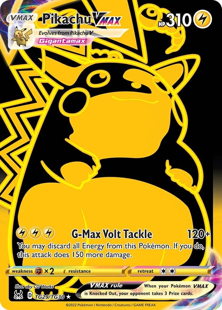 Pikachu VMAX Verlorener Ursprung Trainer-Galerie TG29/30