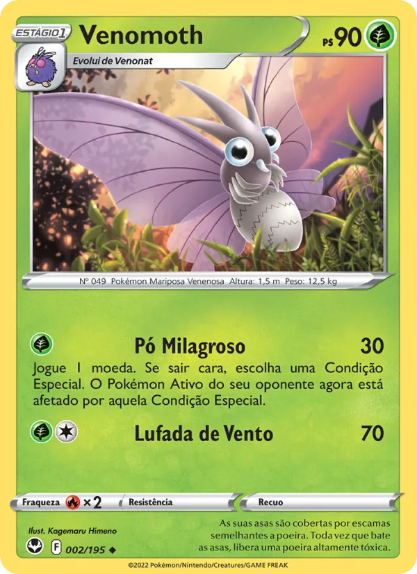 Venomoth Tempestade Prateada 002/195