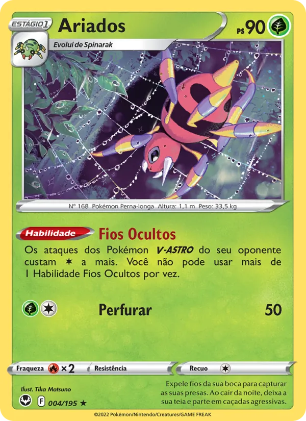 Ariados Tempestade Prateada 004/195