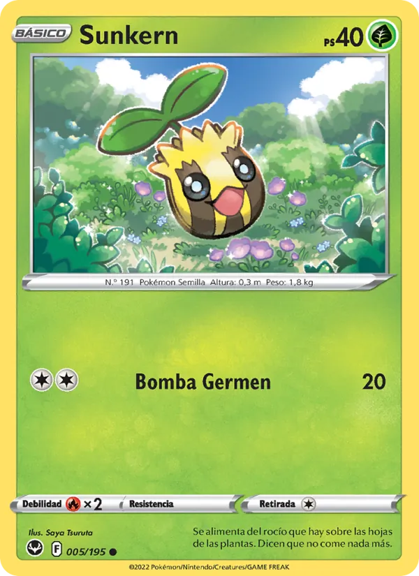 Sunkern Tempestad Plateada 005/195