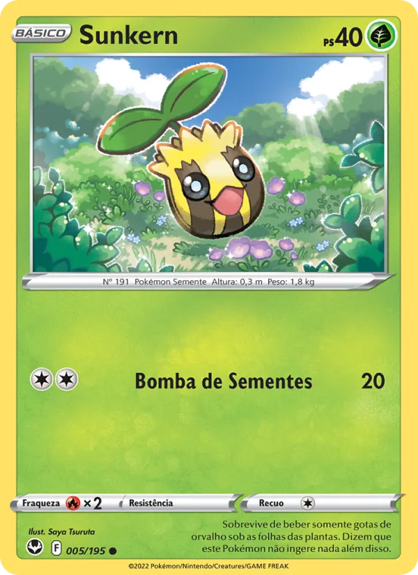 Sunkern Tempestade Prateada 005/195
