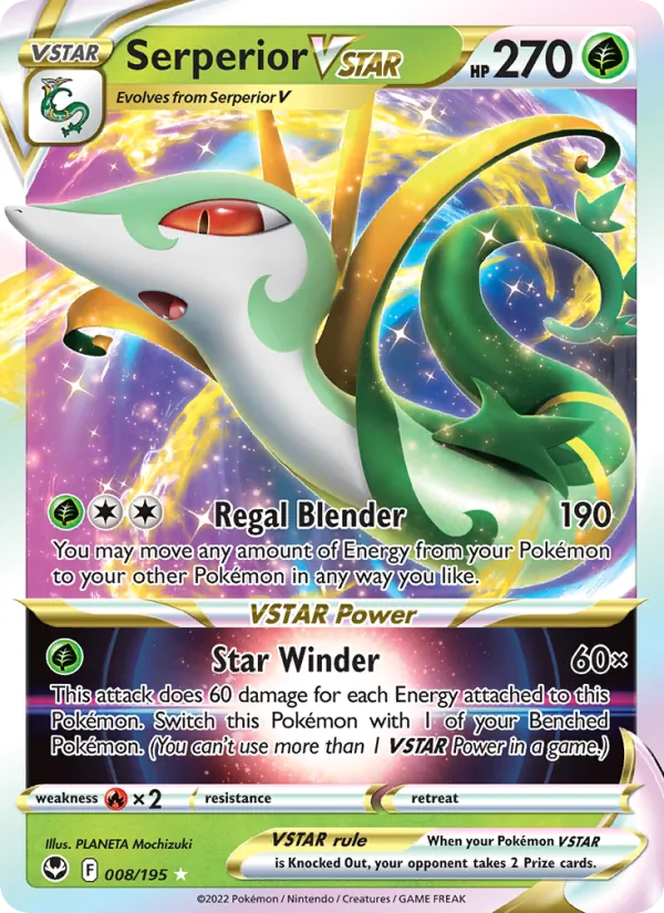 Serperior VSTAR Silver Tempest 008/195