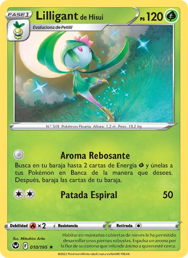 Lilligant de Hisui Tempestad Plateada 010/195
