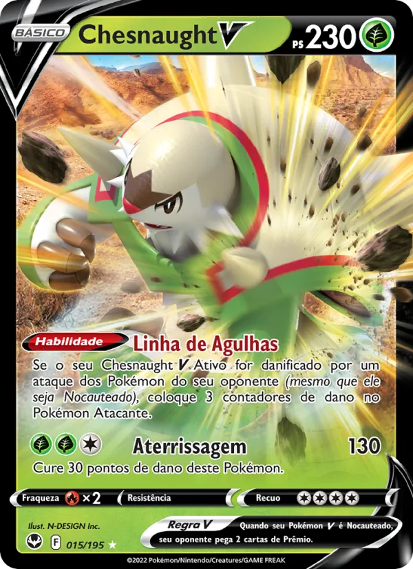 Chesnaught V Tempestade Prateada 015/195