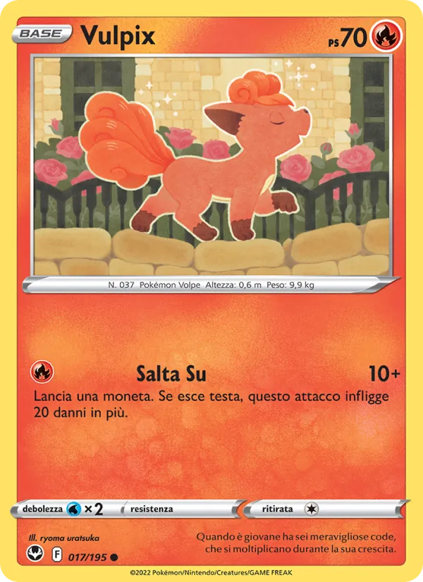 Vulpix Tempesta Argentata 017/195