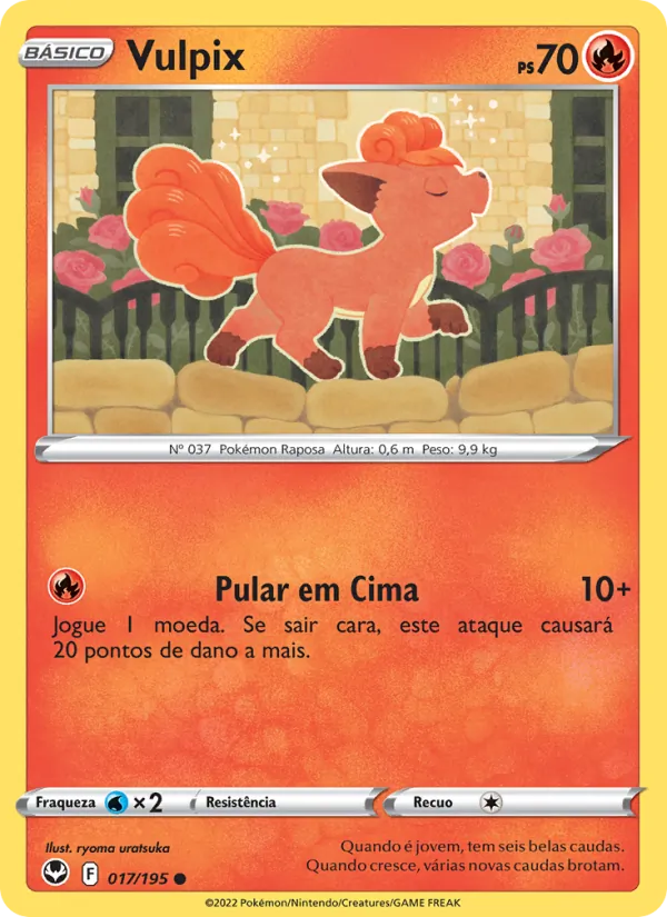 Vulpix Tempestade Prateada 017/195