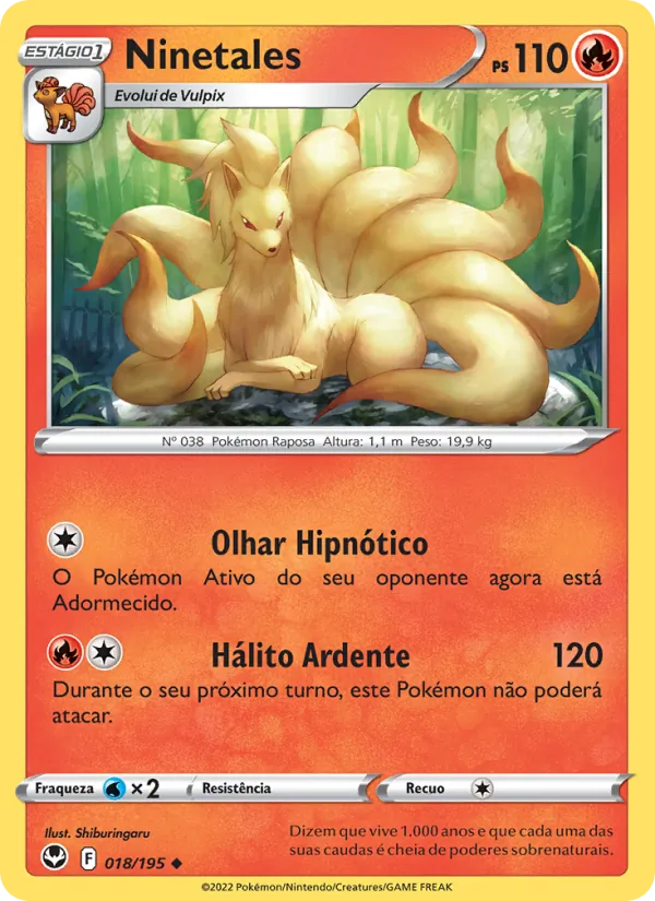 Ninetales Tempestade Prateada 018/195