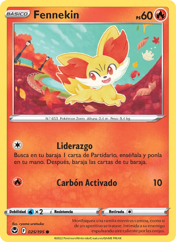Fennekin Tempestad Plateada 025/195
