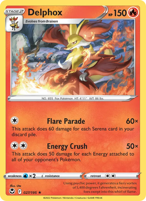Delphox Silver Tempest 027/195