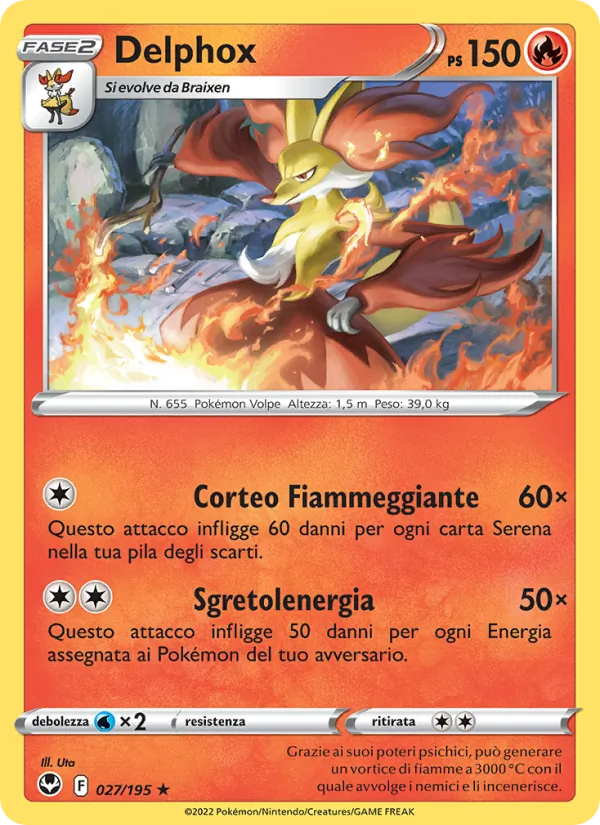 Delphox Tempesta Argentata 027/195