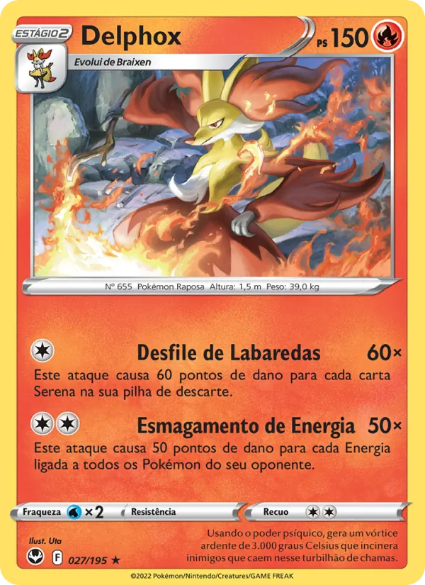 Delphox Tempestade Prateada 027/195