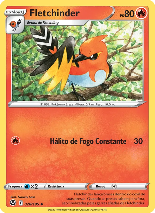 Fletchinder Tempestade Prateada 028/195