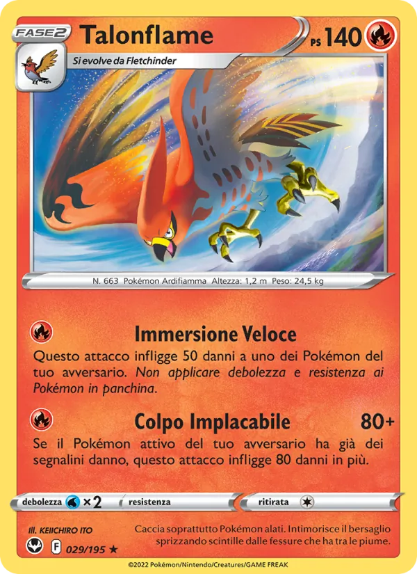 Talonflame Tempesta Argentata 029/195
