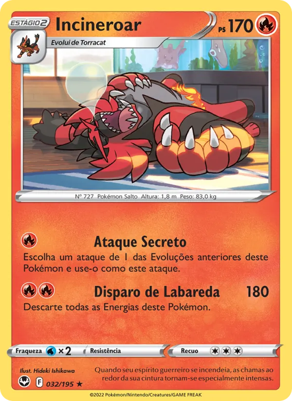 Incineroar Tempestade Prateada 032/195