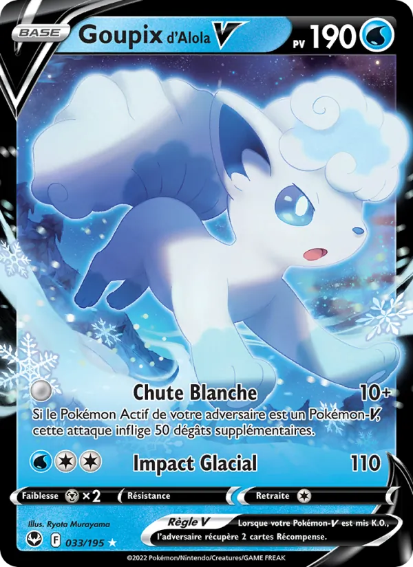 Goupix d'Alola V Tempête Argentée 033/195