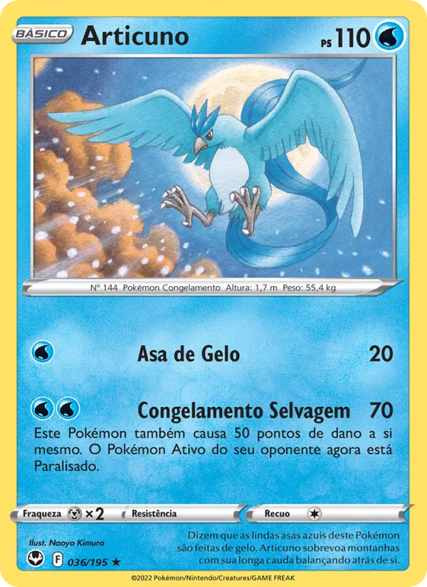 Articuno Tempestade Prateada 036/195