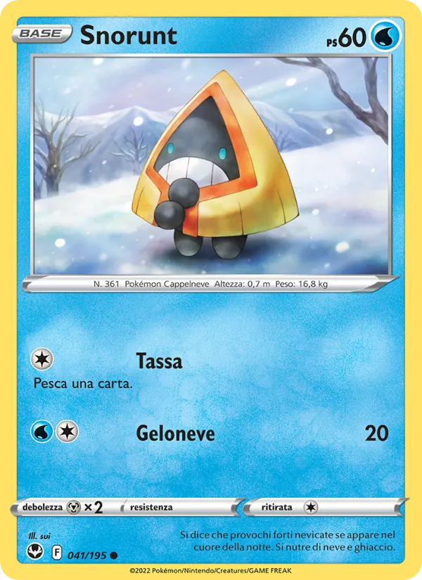Snorunt Tempesta Argentata 041/195