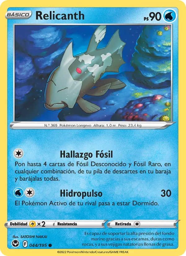 Relicanth Tempestad Plateada 044/195