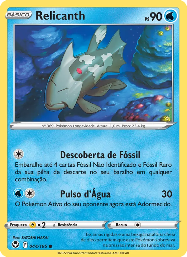 Relicanth Tempestade Prateada 044/195
