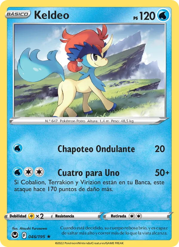 Keldeo Tempestad Plateada 046/195