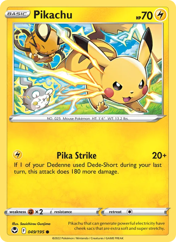 Pikachu Silver Tempest 049/195
