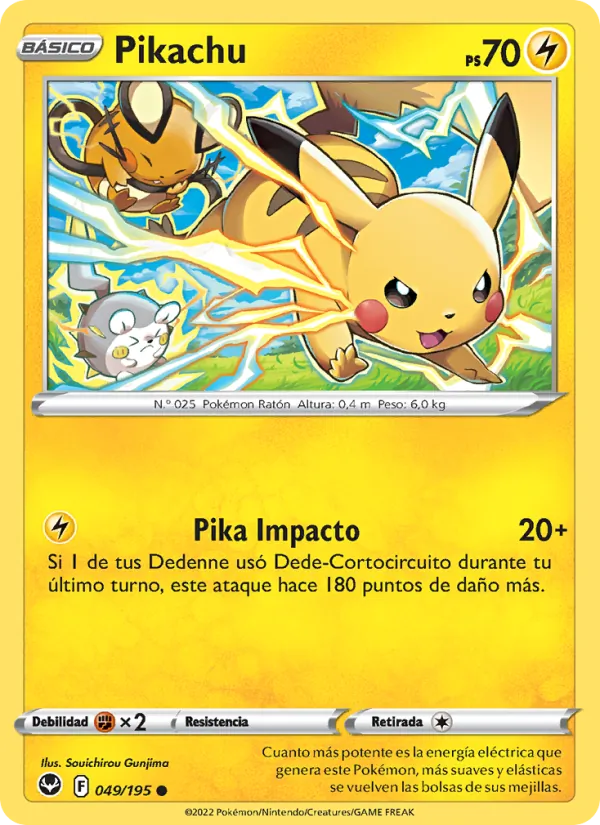 Pikachu Tempestad Plateada 049/195