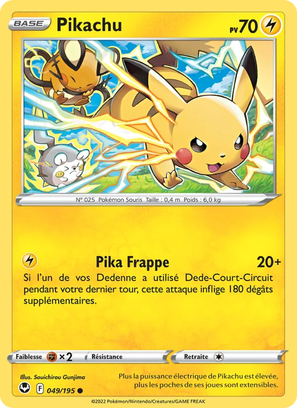 Pikachu Tempête Argentée 049/195
