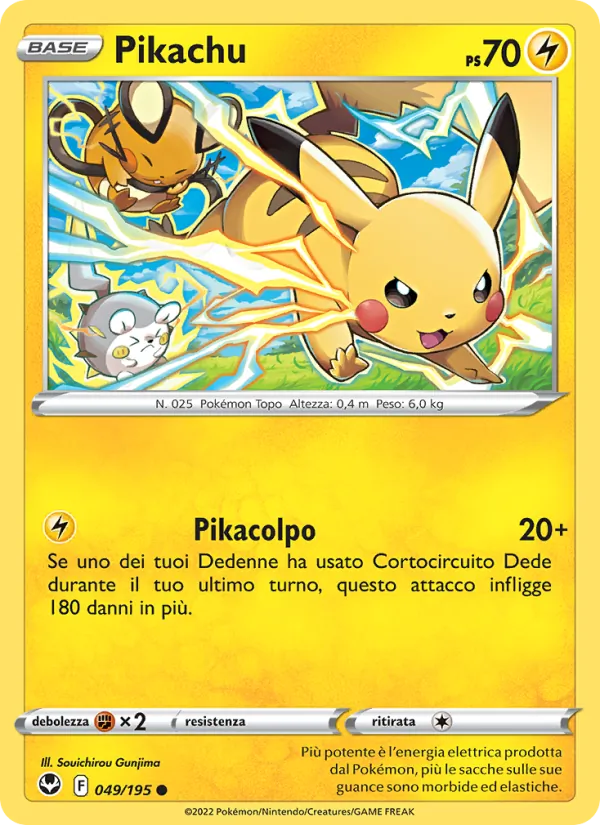 Pikachu Tempesta Argentata 049/195