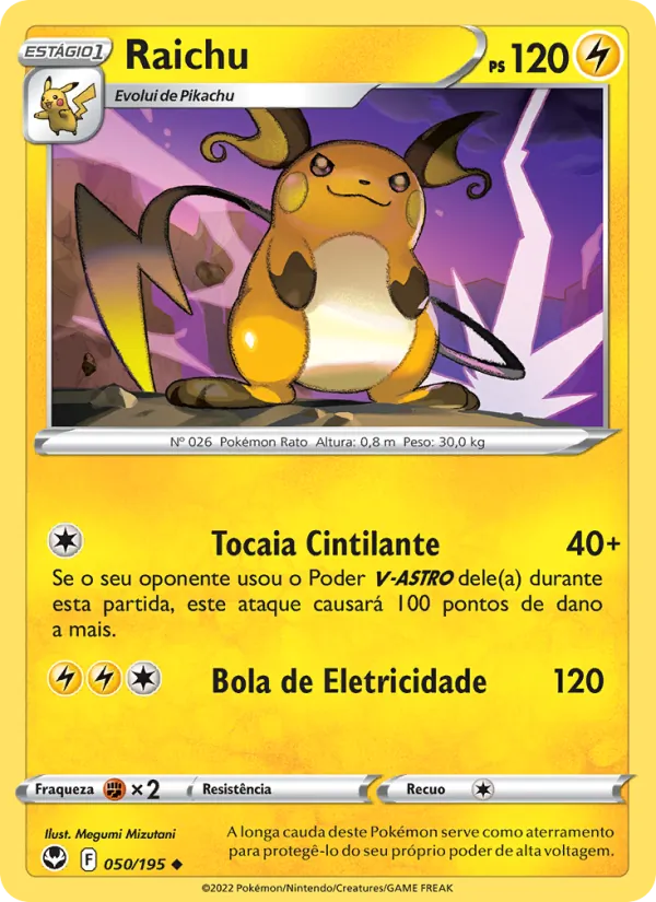 Raichu Tempestade Prateada 050/195