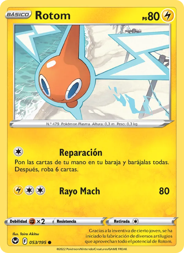 Rotom Tempestad Plateada 053/195