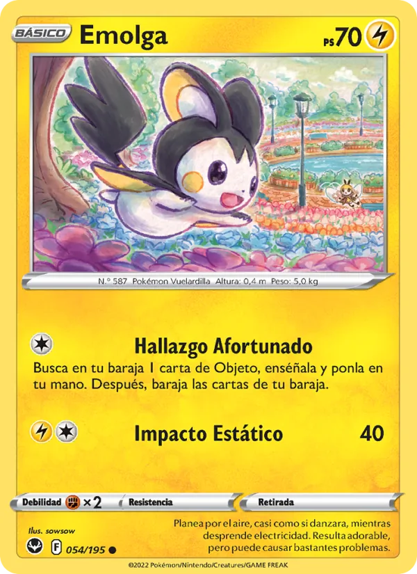 Emolga Tempestad Plateada 054/195