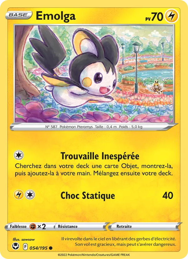 Emolga Tempête Argentée 054/195